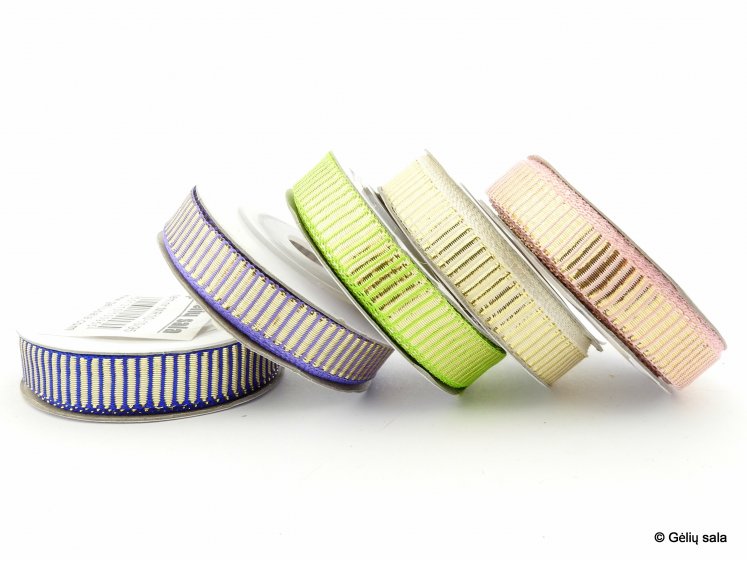 Grosgrain Ribbon with Gold