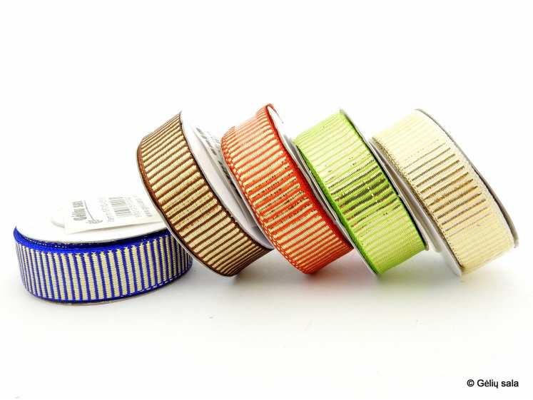 Grosgrain Ribbon with Gold