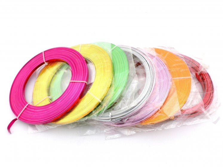 Aliuminio viela plokščia