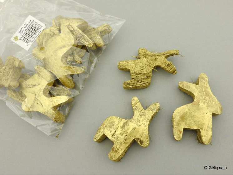 Medinis kiškis aukso spalvos