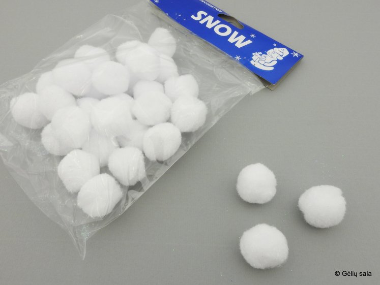 Sniego rutuliukai 3cm