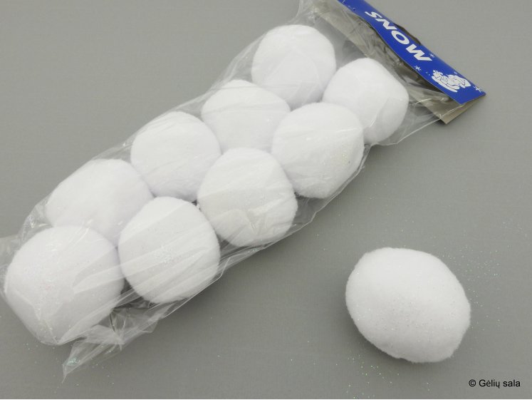 Sniego rutuliukai 6cm