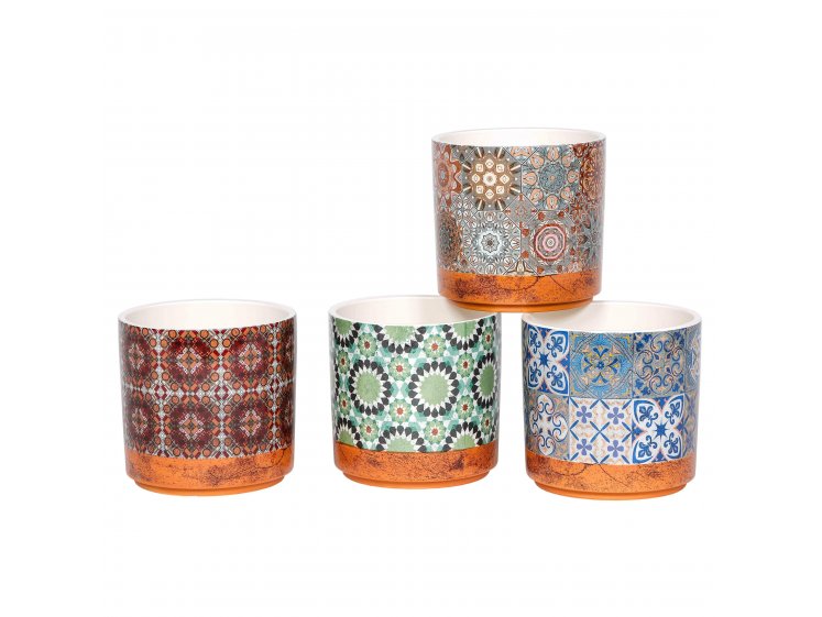 Keramikinis vazonas margas