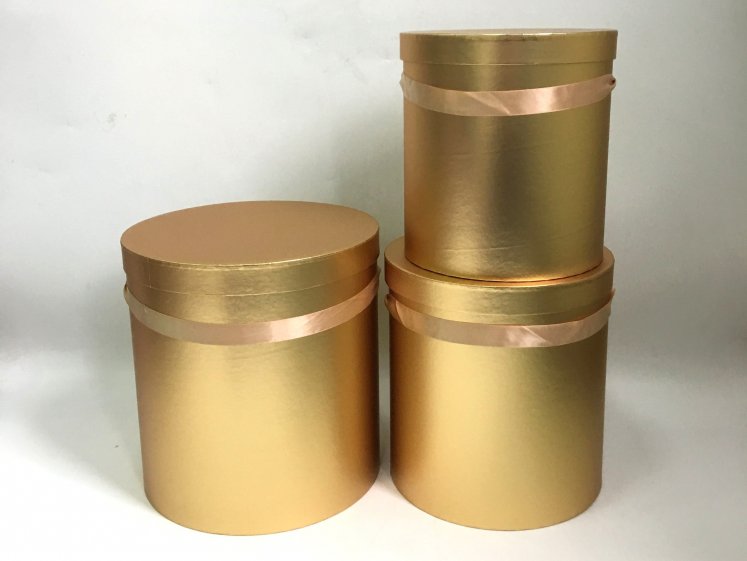 Gėlių dėžutė 3dalių auksinė...