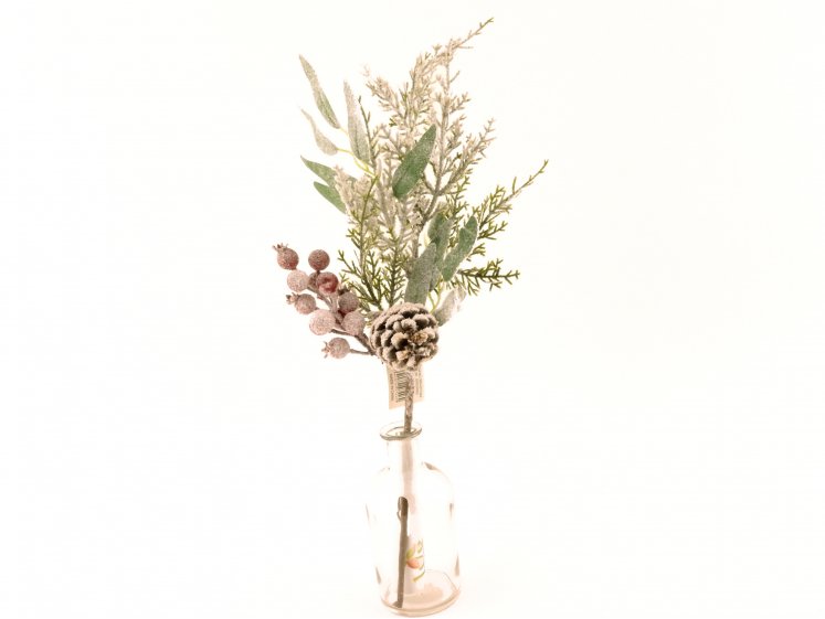 Snowy Greenery Branch