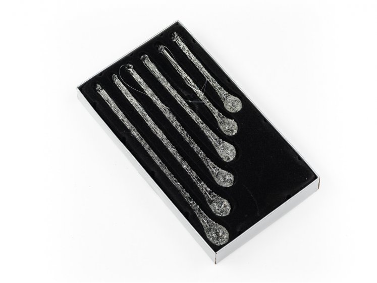 Glass Icickes Set S/6