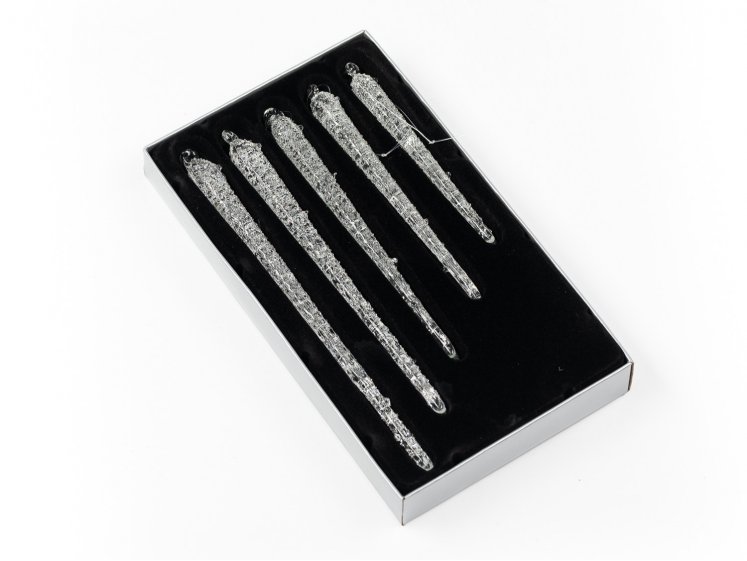 Glass Icickes Set S/5