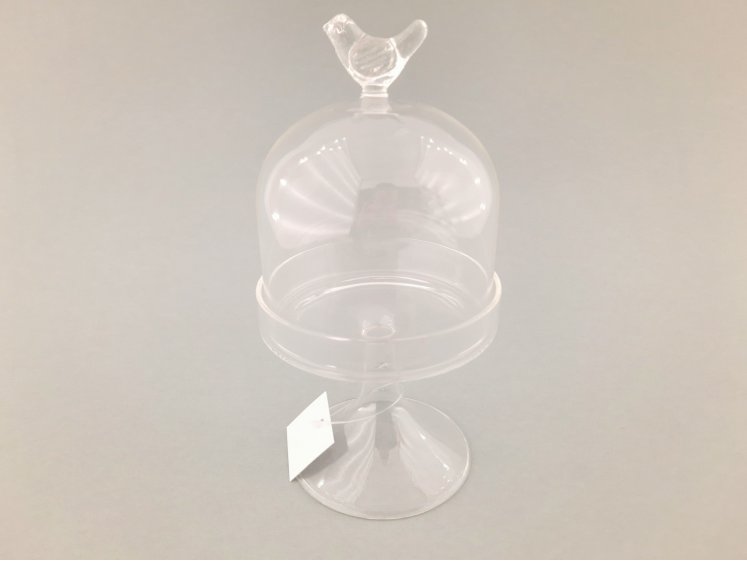 Glass container with lid