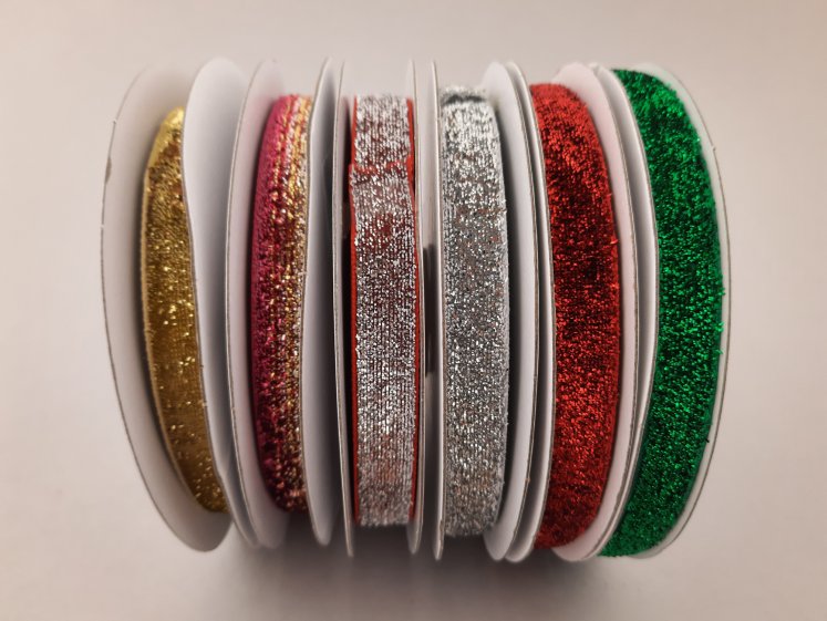 Velvetinė metalic juostelė