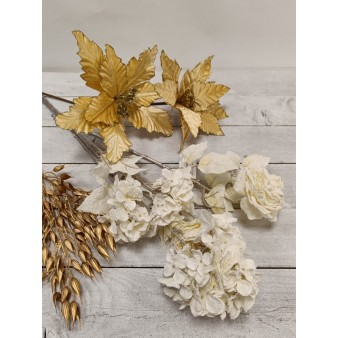 Christmas Flowers and Sparkling Branches